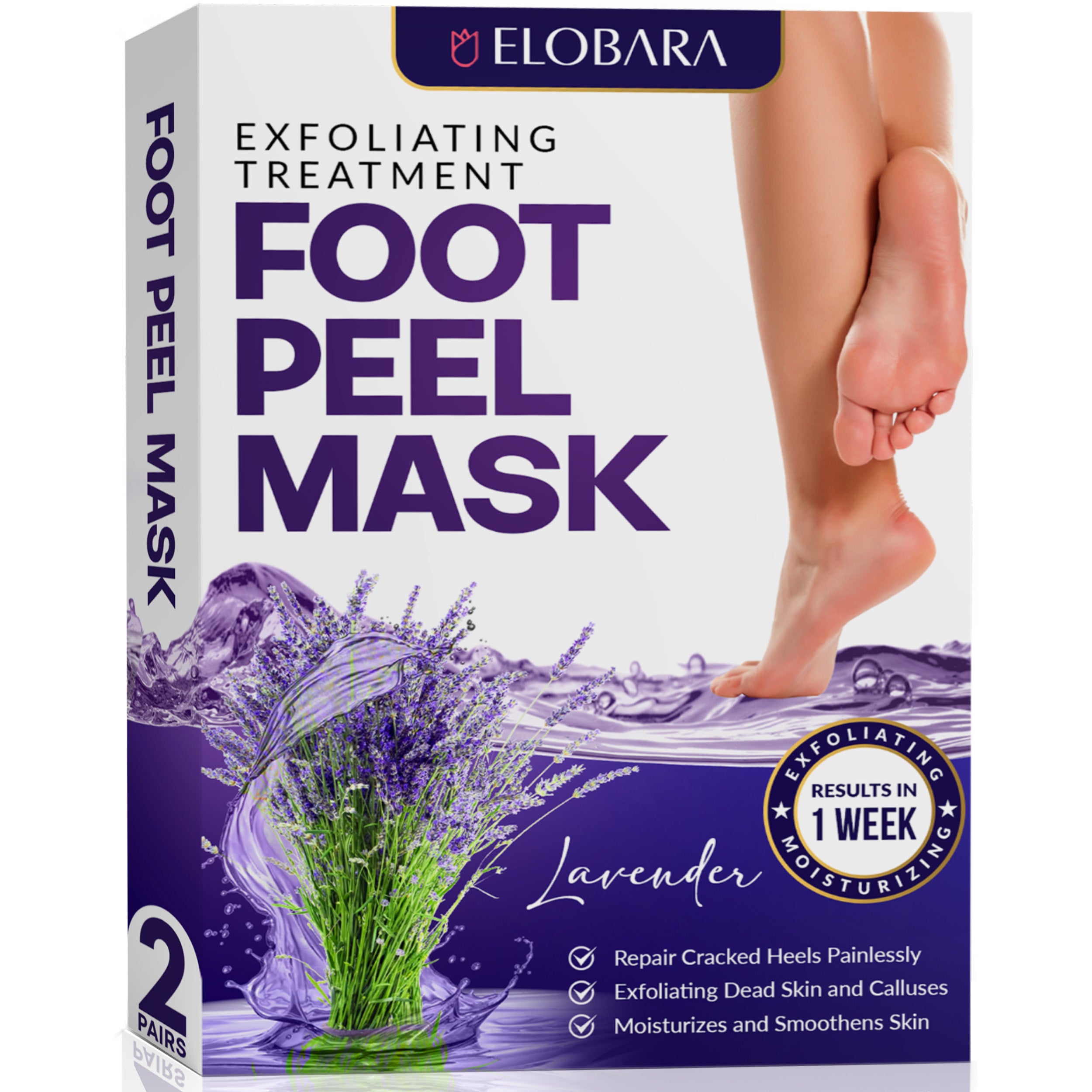 Foot Peel Mask Lavender – ELOBARA