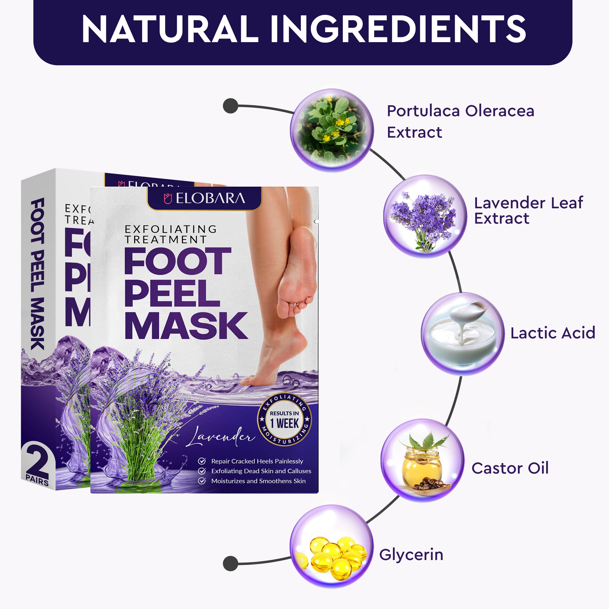 Foot Peel Mask Lavender