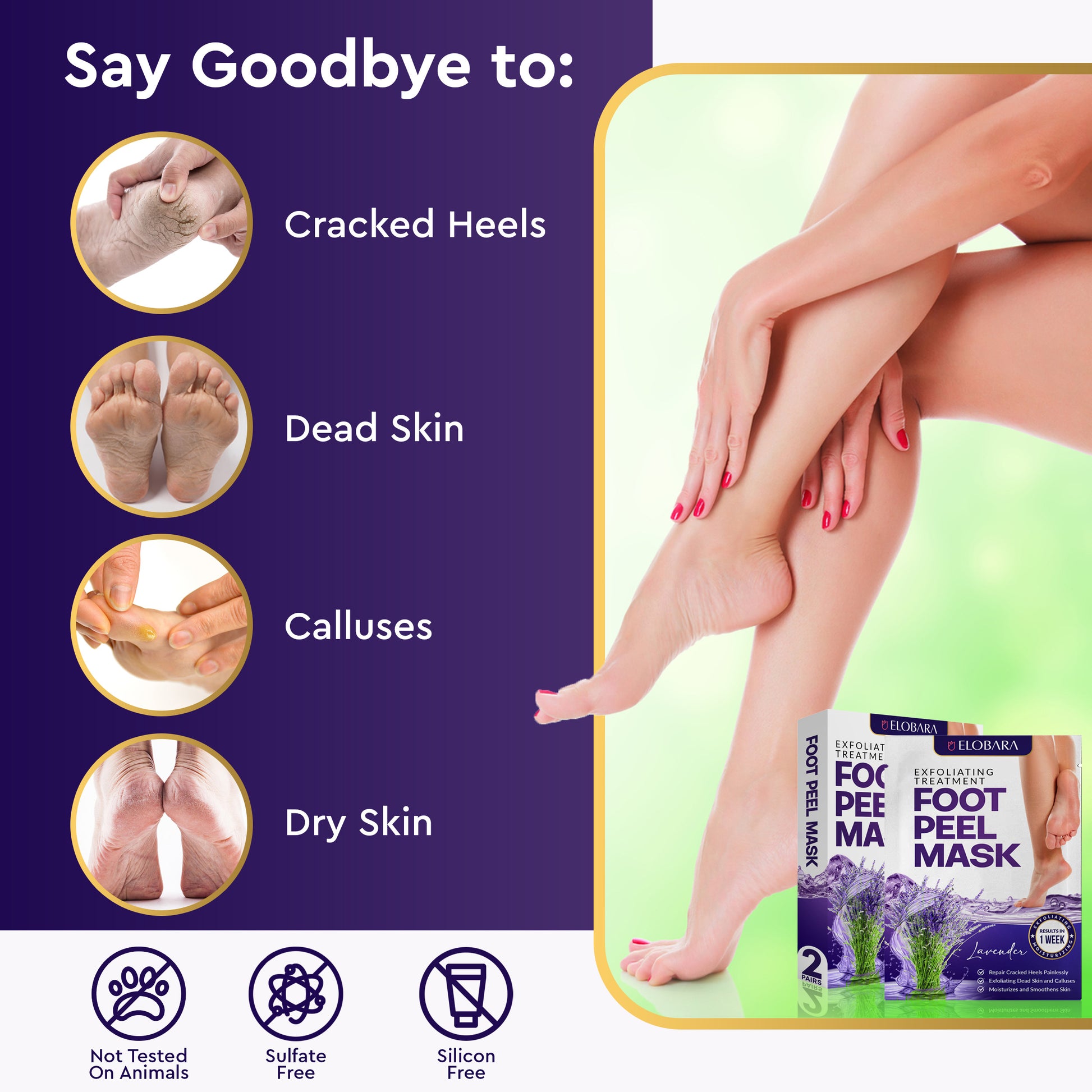 4 Pair Feet Exfoliating Foot Mask Skin Care Foot Peeling Dead Skin cream