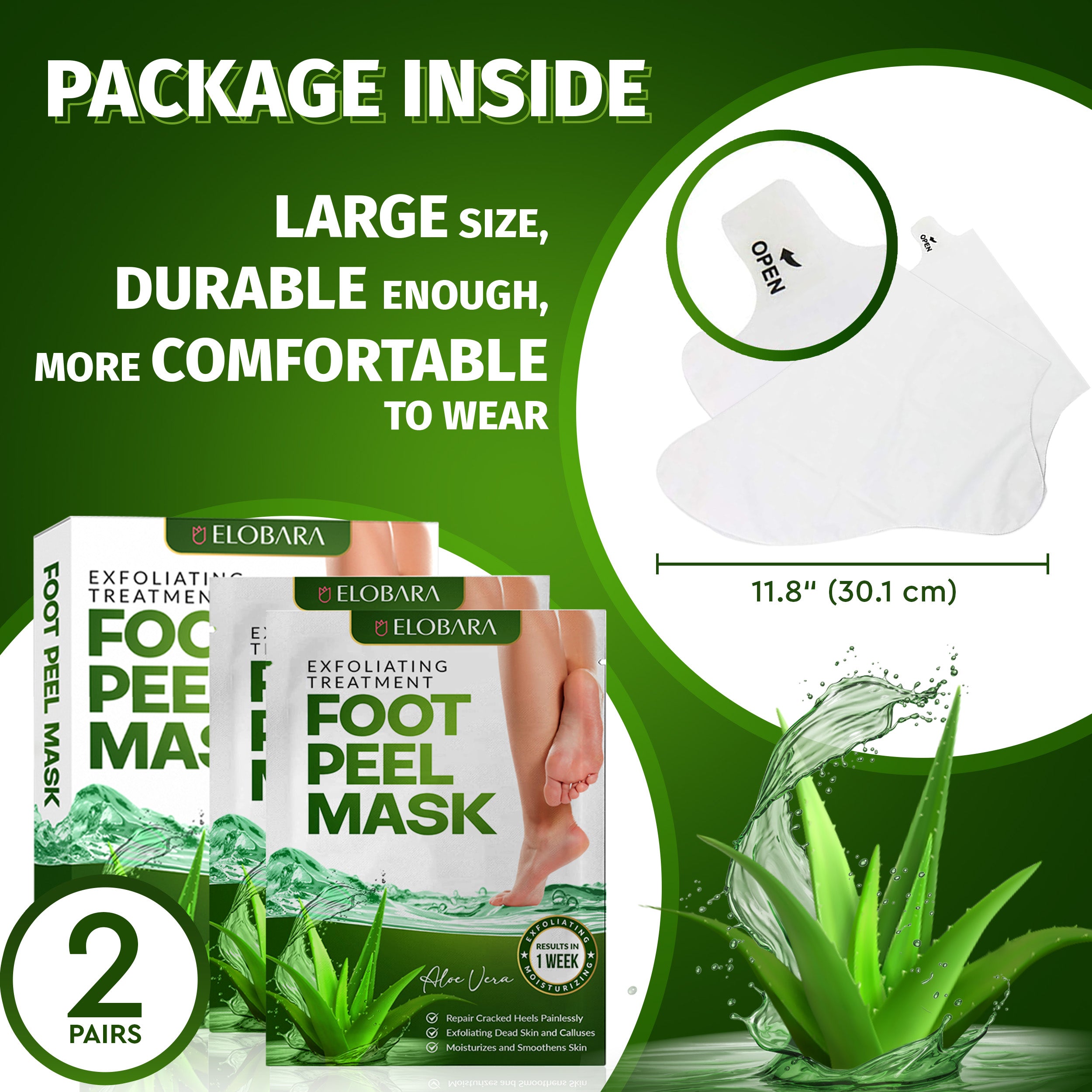 Foot Peel Mask Aloe Vera